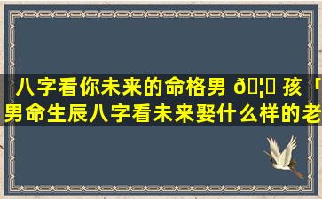 八字看你未来的命格男 🦉 孩「男命生辰八字看未来娶什么样的老婆」